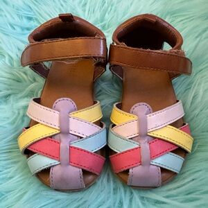 Joe Fresh Kids Sandal, Tan & Multicolor, 7